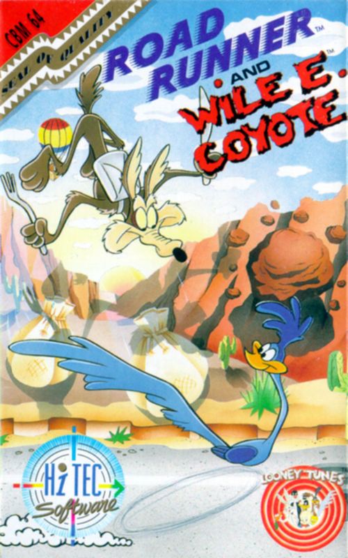Road Runner box art for Commodore 64